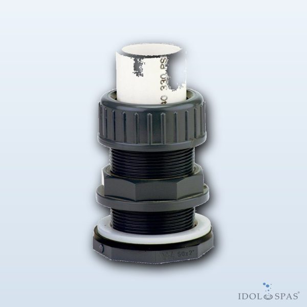 Wall lead-through with clamping nut, through-type d40 - Obrázek 2