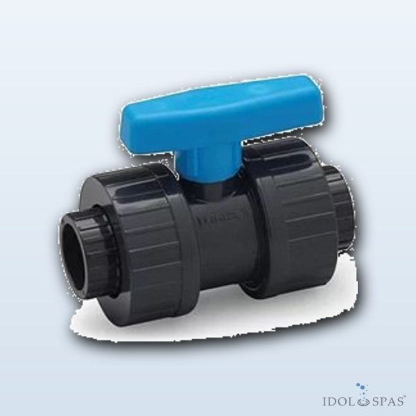 Zweiwege-Kugelhahn PVC d2 × 2, Innengewinde - Obrázek 2