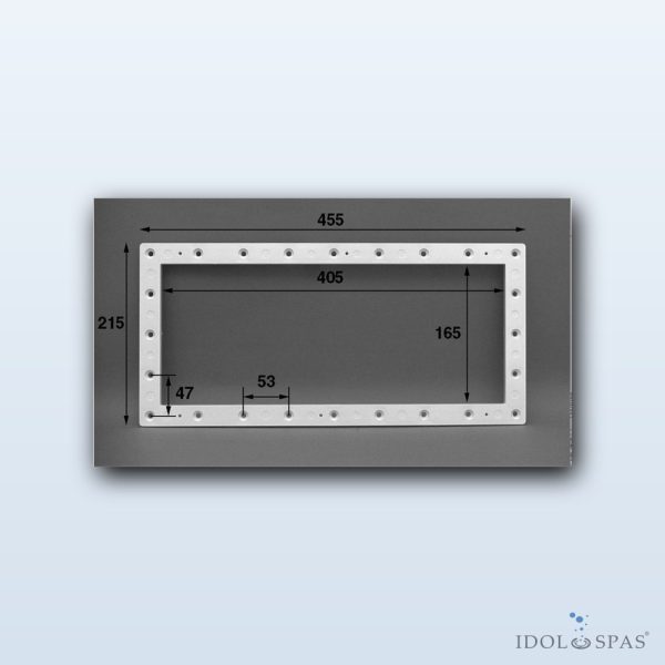 Frame with Flange and Seal for Procopi Skimmer – White - Obrázek 2