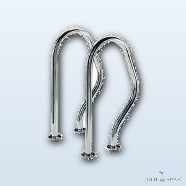 Exit handrail type 470 × 800 mm with round flanges - Obrázek 2