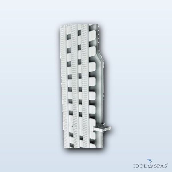 Flexible Overflow Grating 195 mm × 22 mm – Colour Ivory - Obrázek 2