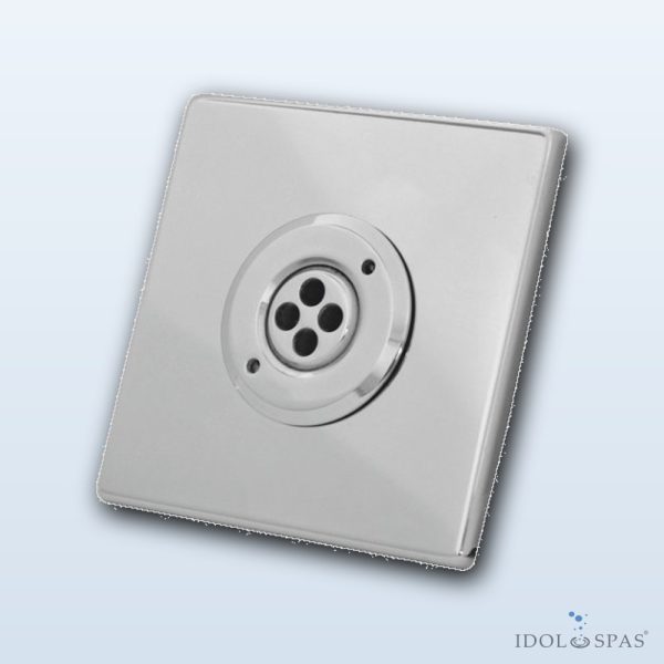Stainless Steel Square Inlet Jet 90×90 mm, 1½", AISI316 (4 holes) - Obrázek 2