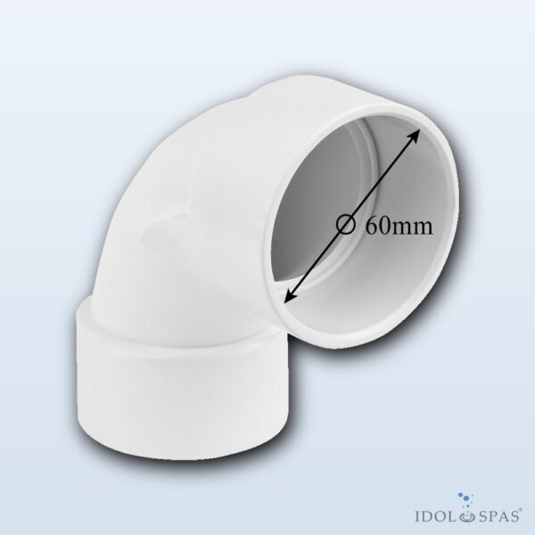 Canadian Spa International Koleno 90° Ø 60 mm (KOL9060) - Obrázek 2