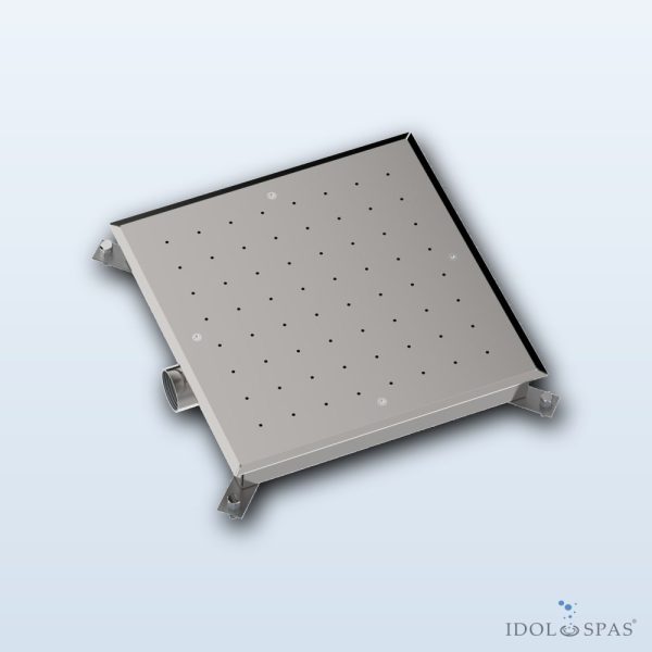 Square Floor Air Massage (Concrete/Ceramic) AISI 316, 414×414 mm - Obrázek 2