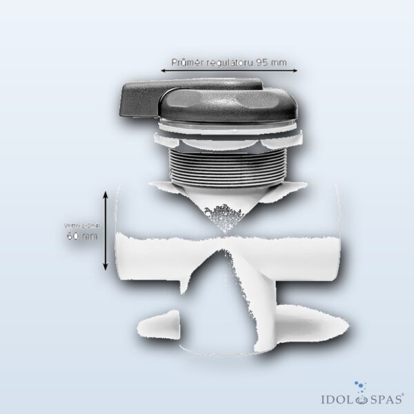 Canadian Spa International Trojcestný regulátor velký 95 mm PLAST VW200P - Obrázek 2