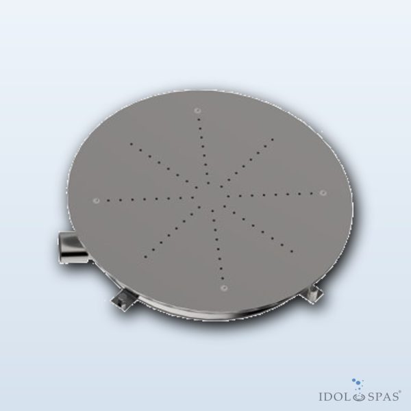 Boden-Luftmassage rund für Keramikbecken, AISI 316, Durchmesser 300 mm - Obrázek 2
