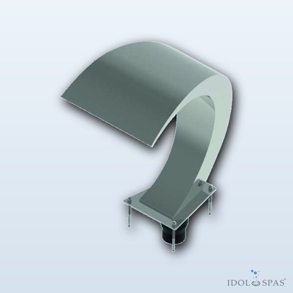 Water spout Snake 380 AISI 316 matt – DOMESTIC - Obrázek 2