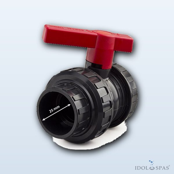 Canadian Spa International Kulový ventil s otvorem 25 mm 0560025 - Obrázek 2