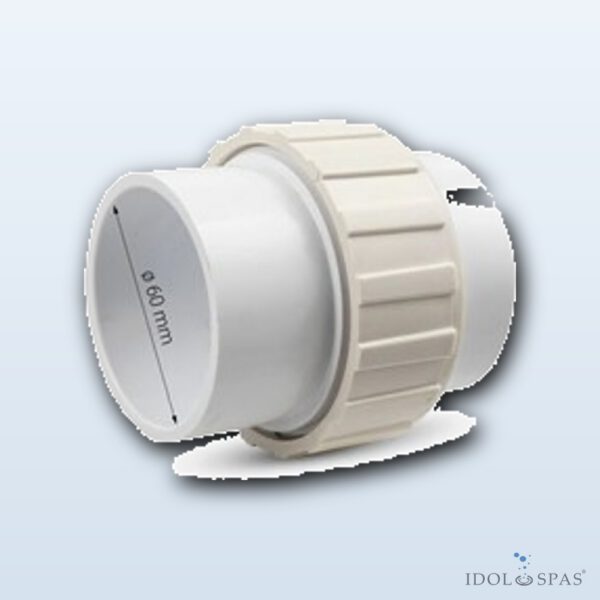 Waterway PVC šroubení s převlečnou maticí lepení/lepení Ø 60 mm 400-5050 - Obrázek 2