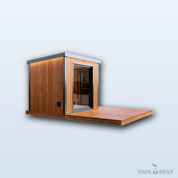 Modulare Sauna APEX Solo (2,55 m), Thermo-Holz - Obrázek 2