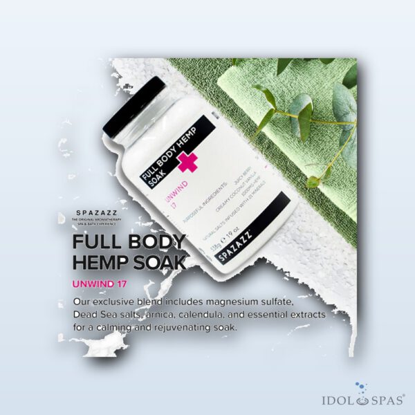 Spazazz Unwind #17 Hemp Soak (538 g) - Obrázek 2