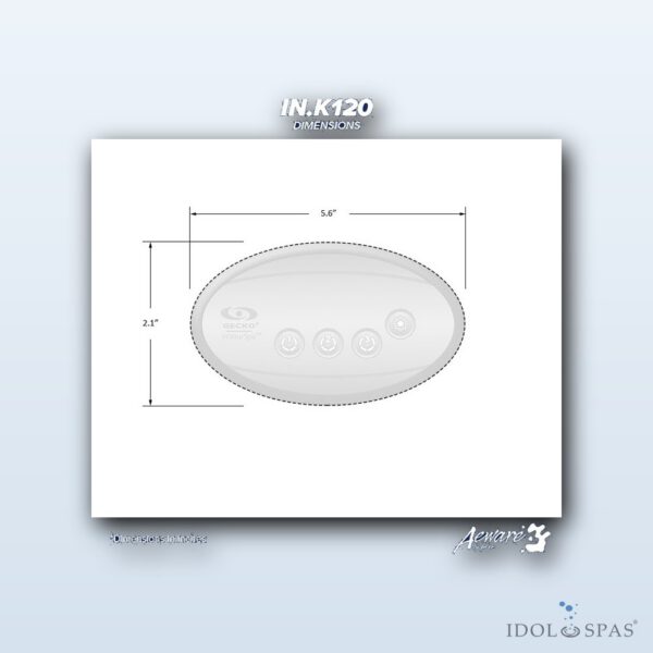 Gecko Aeware Ovládací panel IN.K120-3OP (0607-005019) - Obrázek 3