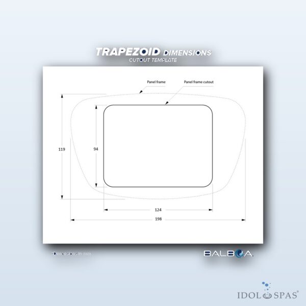 Balboa Ovládací panel SpaTouch2 Trapezoid – OLD VERSION (50390-01) - Obrázek 3