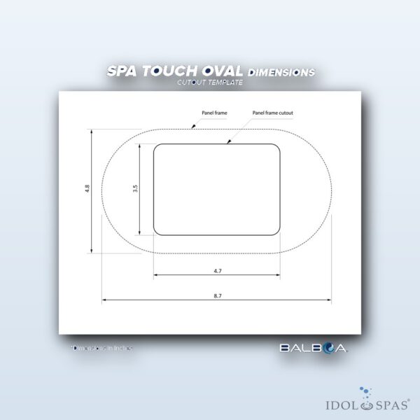 Balboa Ovládací panel SpaTouch Oval – OLD VERSION (50589-02) - Obrázek 3