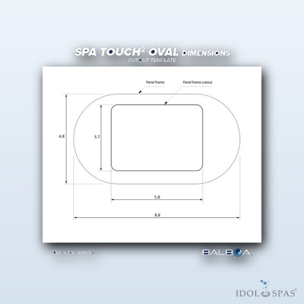 Balboa Bedienfeld SpaTouch Oval – NEW VERSION (57232) - Obrázek 3