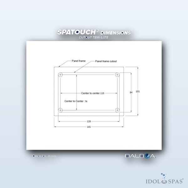 Balboa Ovládací panel SpaTouch3 (57255-06) - Obrázek 3