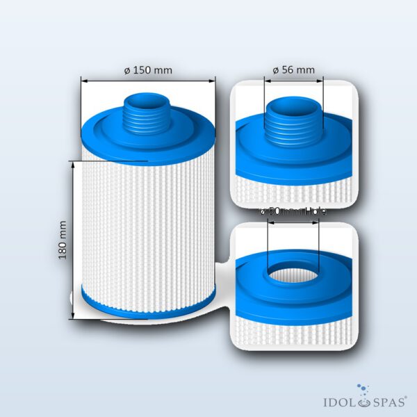 Filtrační kartuše SC780 pro Artesian Spas (filtr Lila) - Obrázek 3