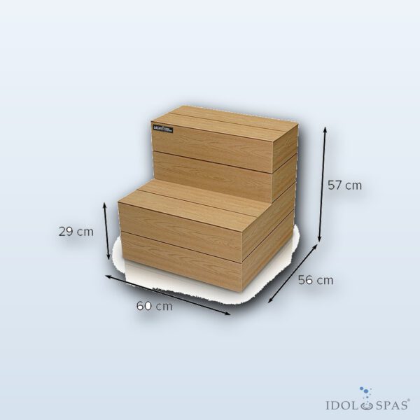 Canadian Spa International Treppe Lacan COMPACT – Pacific Brown S03 (18980-S03) - Obrázek 3