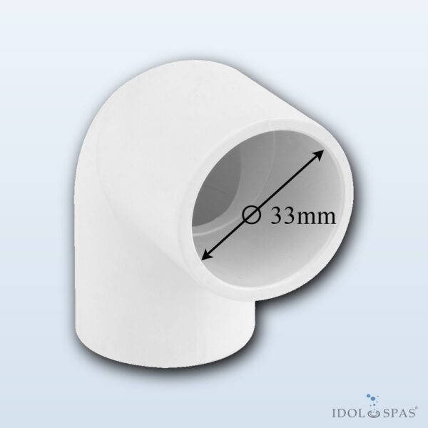Canadian Spa International koleno 90° Ø 33 mm - Obrázek 3