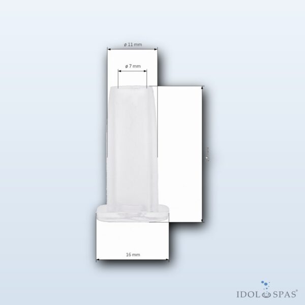LVJ LED průchodka pro uložení LED diody do regulátoru a vodopádu (L-2309) - Obrázek 3