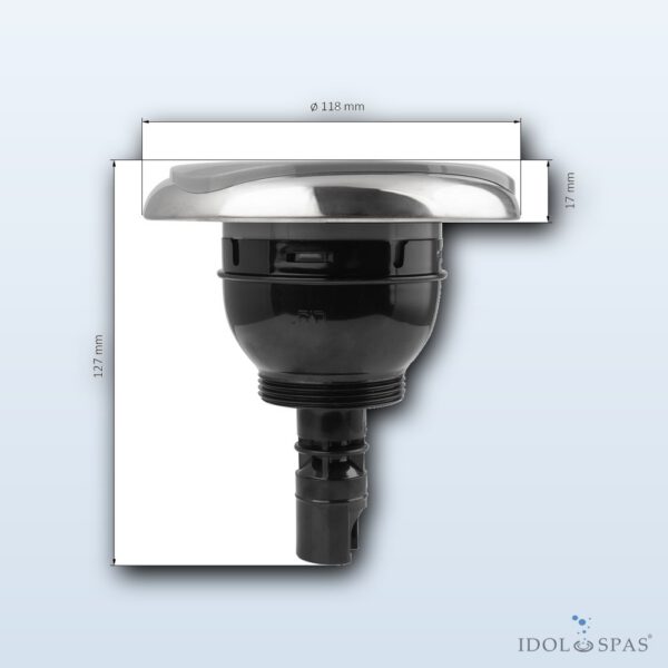 LVJ Courage Twin tryska rotační 4,5" šedá/chrom L-5693SG - Obrázek 3