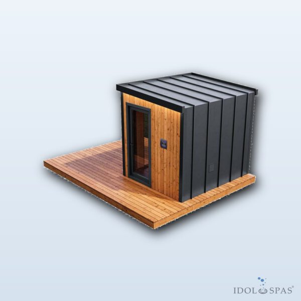 Modulare Sauna APEX Solo (2,55 m), Thermo-Holz - Obrázek 3