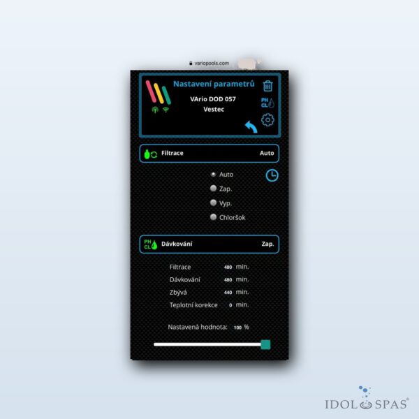 VArio – WiFi modul verze 1.4 (inteligentní řízení bazénu) - Obrázek 3