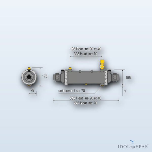 Wärmetauscher Zodiac Heat Line Titan 40 kW - Obrázek 3