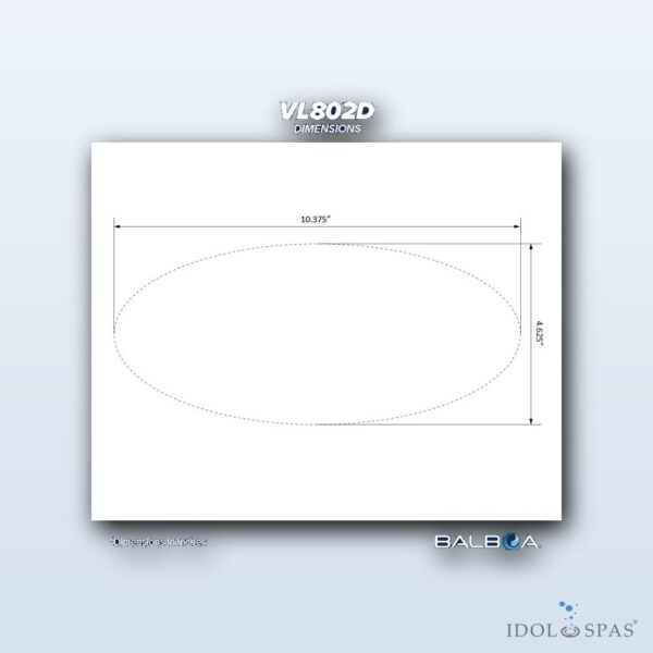 Balboa Ovládací panel VL802D (bez nálepky) - 54562-01 - Obrázek 3