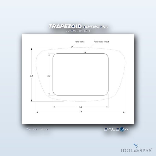 Balboa Ovládací panel SpaTouch2 Trapezoid – OLD VERSION (50390-01) - Obrázek 4