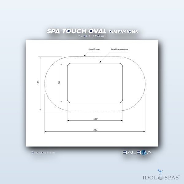 Balboa Ovládací panel SpaTouch Oval – OLD VERSION (50589-02) - Obrázek 4