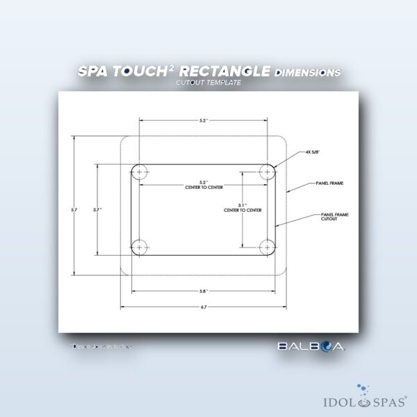 Balboa Ovládací panel SpaTouch Rectangle – NEW VERSION (57222) - Obrázek 4