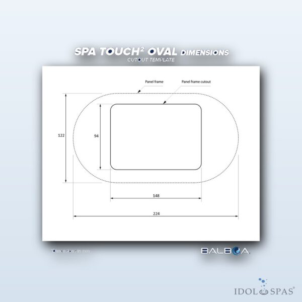 Balboa Bedienfeld SpaTouch Oval – NEW VERSION (57232) - Obrázek 4