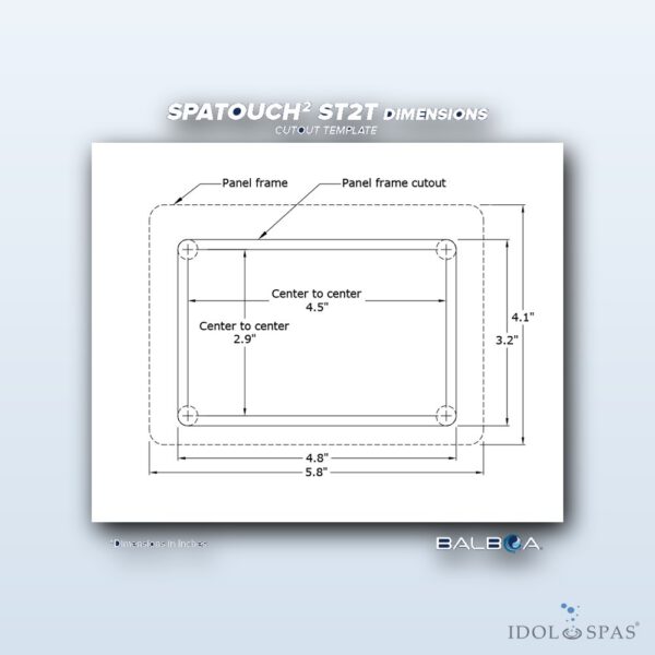 Balboa Ovládací panel SpaTouch ST2T (57179) - Obrázek 4