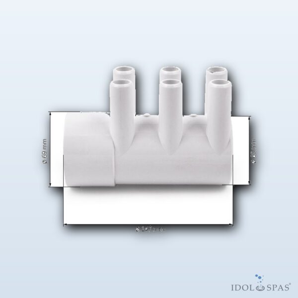 Canadian Spa International Vodní rozdělovač hladký 6 × 21,5 mm - M20675B - Obrázek 4
