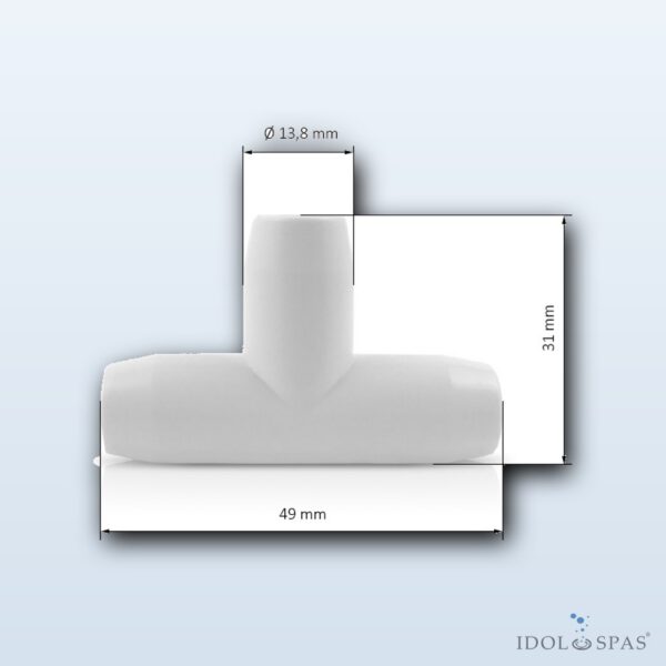 CG Air T-kus Ø 1/2" (FITTING-PVC-T-1/2S) - Obrázek 4