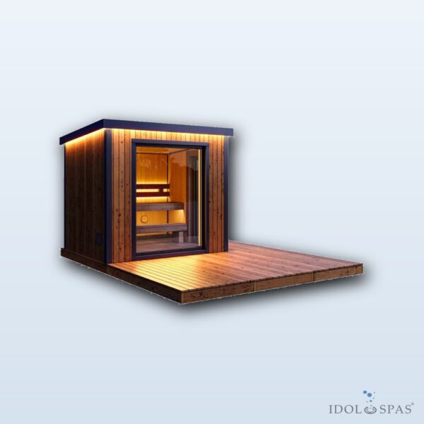 Modulare Sauna APEX Solo (2,55 m), Thermo-Holz - Obrázek 4