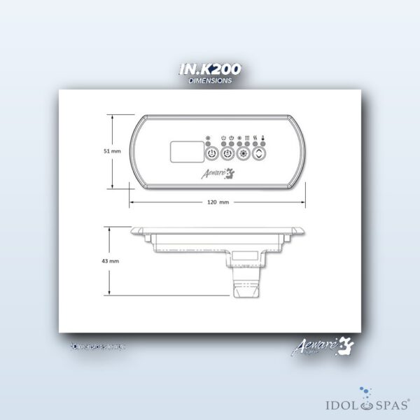 Gecko Aeware Ovládací panel IN.K200-1OP (0607-008003) - Obrázek 4