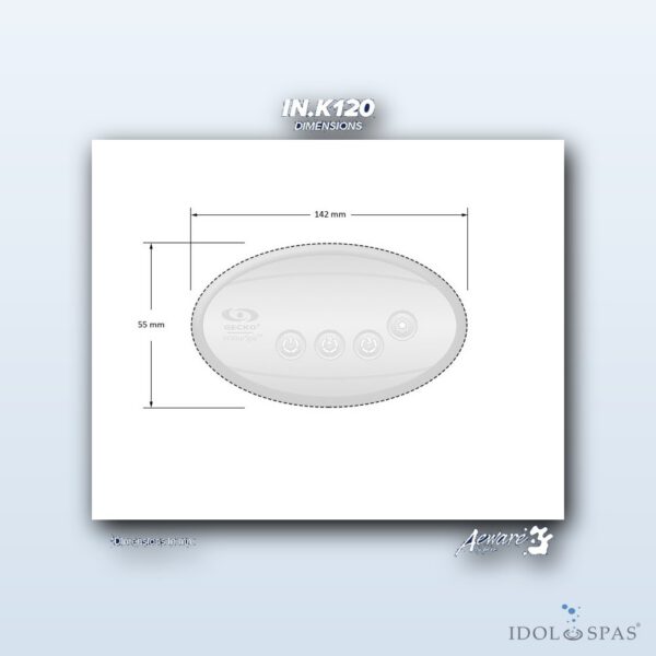 Gecko Aeware Ovládací panel IN.K120-3OP (0607-005019) - Obrázek 4