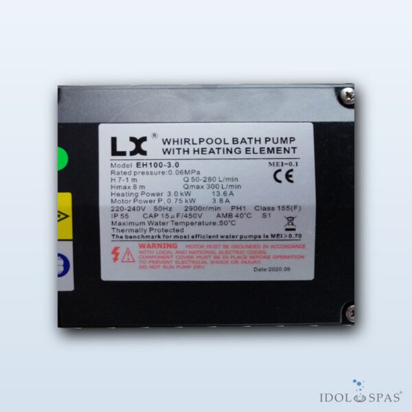 LX Cirkulační čerpadlo s topením EH100 0,75 kW + 3,0 kW - Obrázek 5