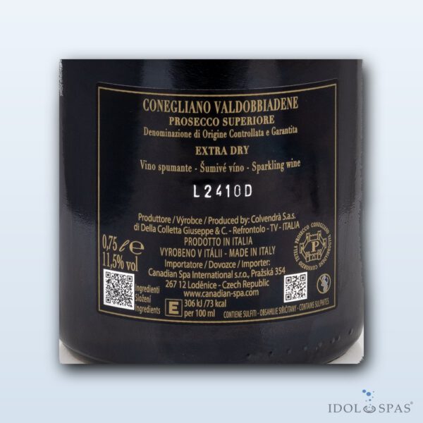 Canadian Spa International Conegliano Valdobbiadene Prosecco Superiore Extra Dry DOCG (6× 0,75 l, 11,5 %) - Obrázek 5