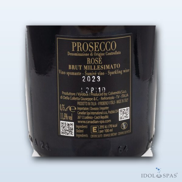 Canadian Spa International Prosecco Treviso DOC Rosé Brut Millesimato (6× 0,75 l, 11,5 %) - Obrázek 5