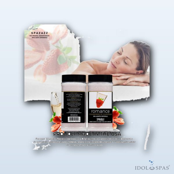 Spazazz Strawberries & Champagne aroma krystaly pro vířivky 482 g - Obrázek 6