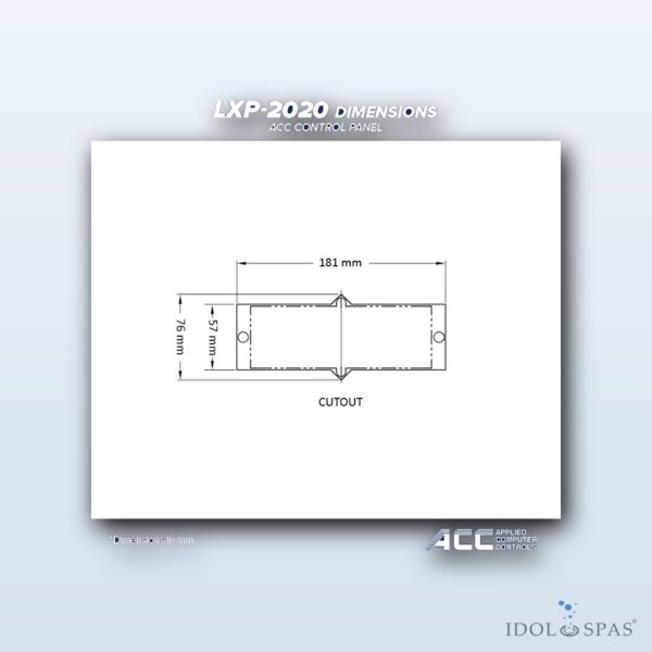 ACC Ovládací panel LXP-2020 (ACC-LPX-2020) - Obrázek 6