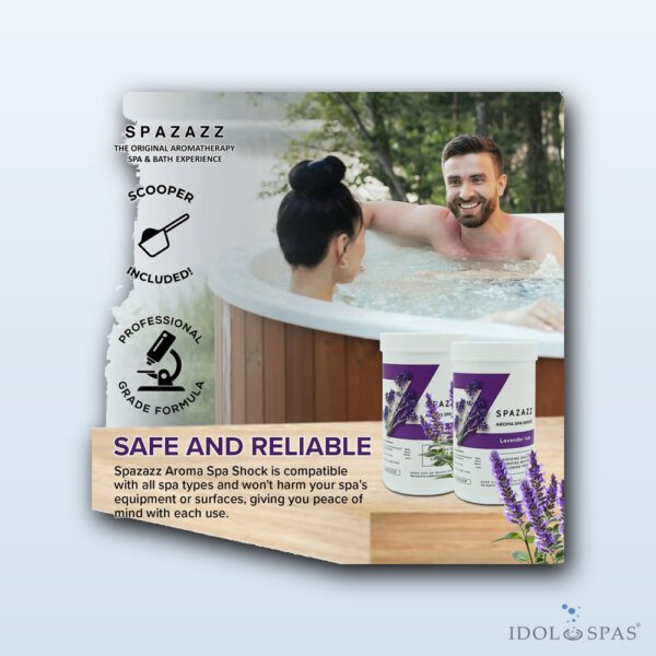 Spazazz Lavender Isle Spa Shock (1 kg) - Obrázek 7