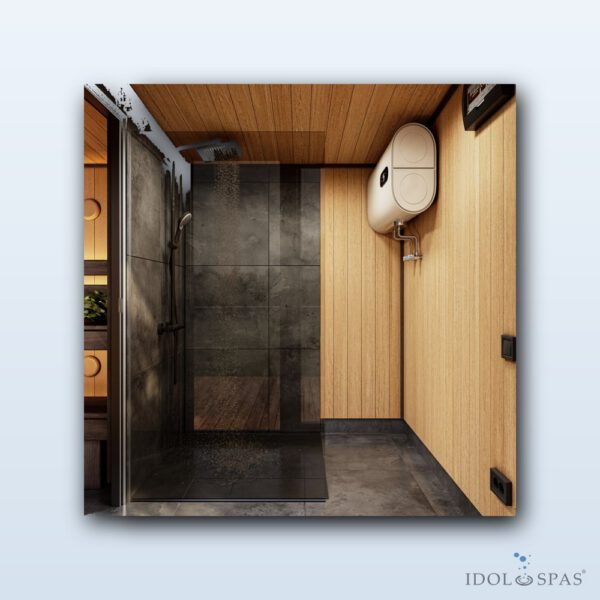 Modular Sauna APEX Duo (4.20 m) with Integrated Shower - Obrázek 8