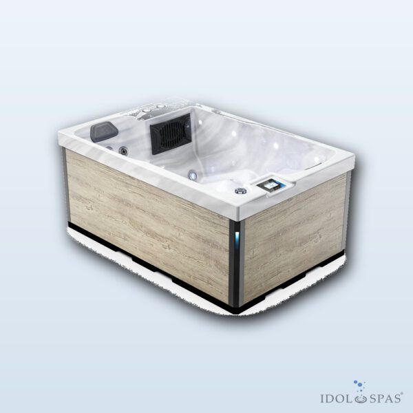 Lovia L303 vířivá vana pro 2 osoby 200x130x82 cm – akrylát Odyssey, opláštění Canyon Teak - Obrázek 20