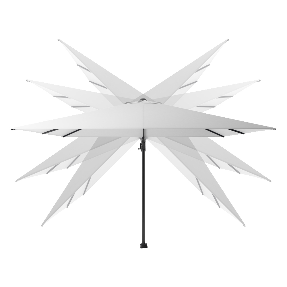 Voyager T² cantilever parasol 270 x 270 (incl. in-ground base) - Anthracite - Image 2