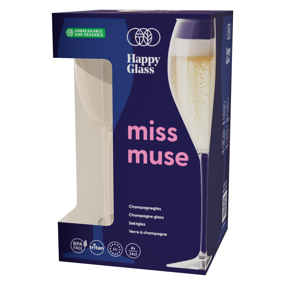 Glass – Miss Muse (Champagne, 4 pc) - Image 4