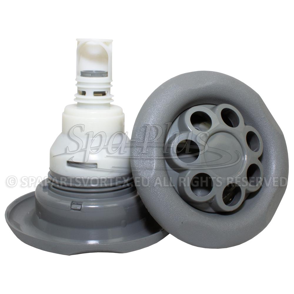 Power Storm Pulse-Massage 5-point Textured Grey (Thread in)